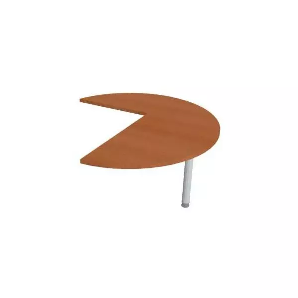 Doplnkový stôl Flex, pravý, 120x75,5x(80x60) cm, čerešňa/kov