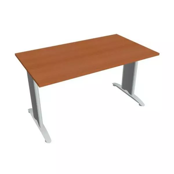 Rokovací stôl Flex, 140x75,5x80 cm, čerešňa/kov