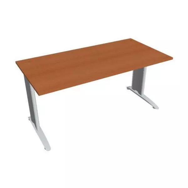 Pracovný stôl Flex, 160x75,5x80 cm, čerešňa/kov