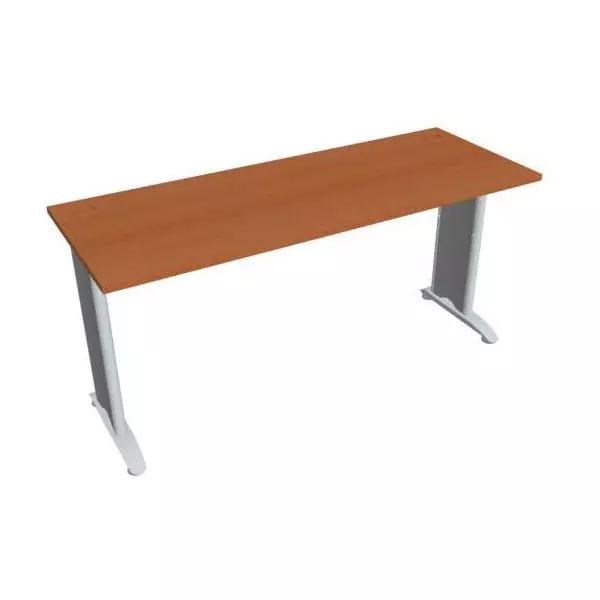 Pracovný stôl Flex, 160x75,5x60 cm, čerešňa/kov