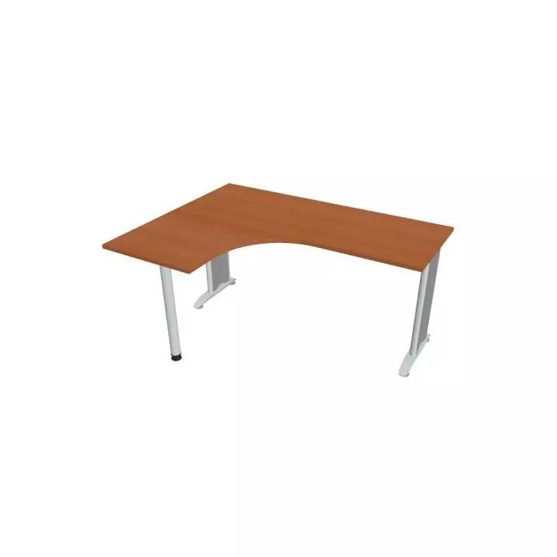 Pracovný stôl Flex, ergo, pravý, 160x75,5x120 (60x60) cm, čerešňa/kov Pracovný stôl Flex, ergo, pravý, 160x75,5x120 (60x60) cm, čerešňa/kov