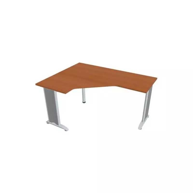 Pracovný stôl Flex, ergo, pravý, 160x75,5x120 (60x60) cm, čerešňa/kov Pracovný stôl Flex, ergo, pravý, 160x75,5x120 (60x60) cm, čerešňa/kov