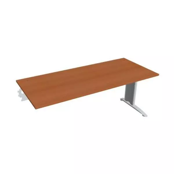 Pracovný stôl Flex, 180x75,5x80 cm, čerešňa/kov