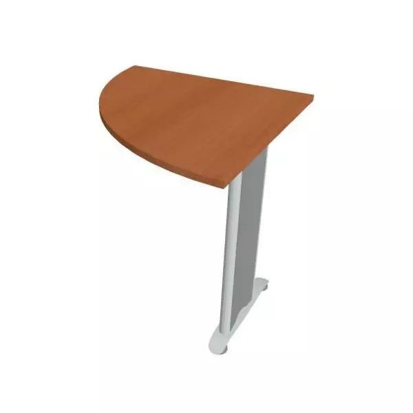 Doplnkový stôl Flex, ľavý, 80x75,5x80 cm, čerešňa/kov