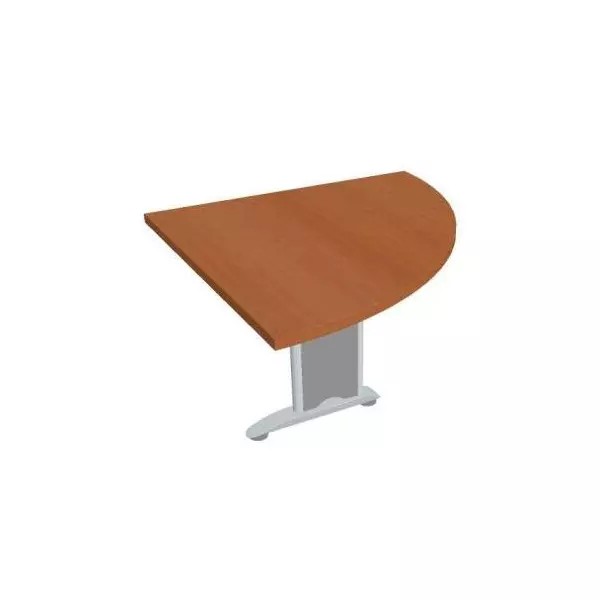 Doplnkový stôl Flex, pravý, 80x75,5x80 cm, čerešňa/kov