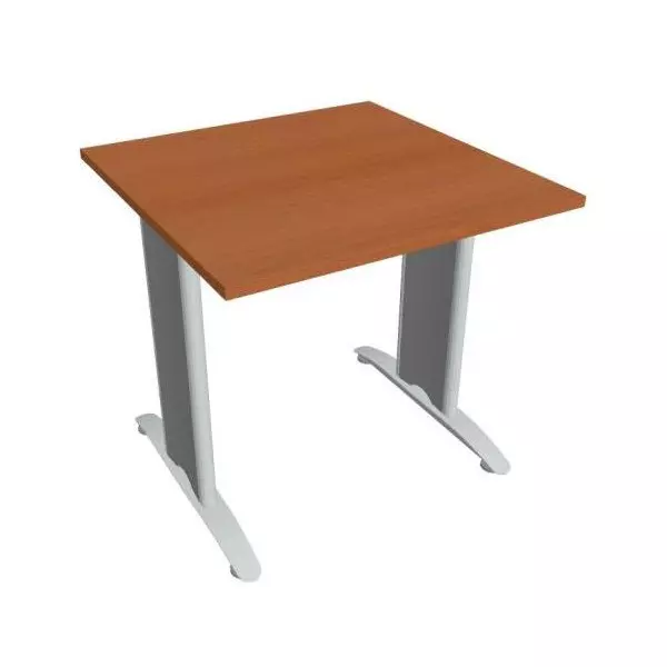 Rokovací stôl Flex, 80x75,5x80 cm, čerešňa/kov