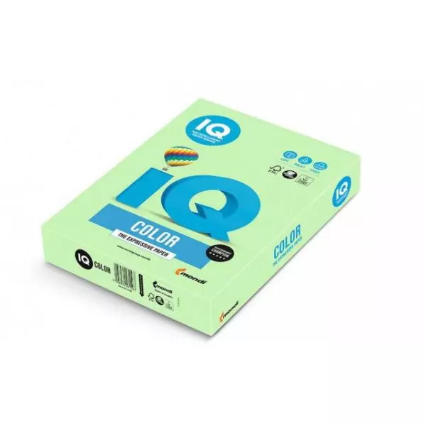 Farebný papier IQ color strednezelený MG28, A4 80g