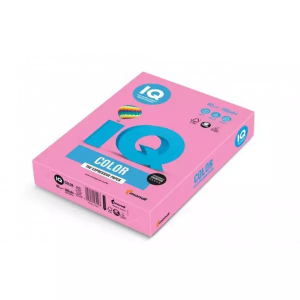 Farebný papier IQ color neónovo ružový NEOPI, A4 80g