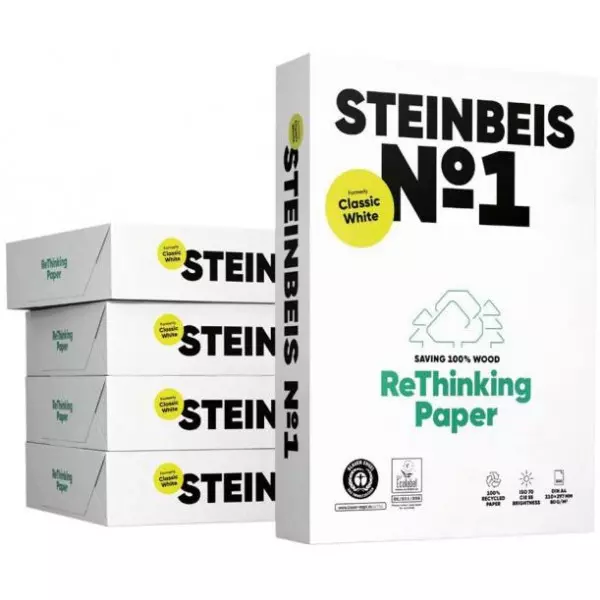 Kopírovací papier Steinbeis №1recyklovaný A4, 80g CIE 55