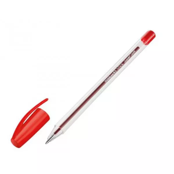 Guľôčkové pero Pelikan Stick super soft červené 50ks