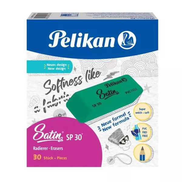 Guma bez PVC Pelikan SP 30 zelená 30 ks