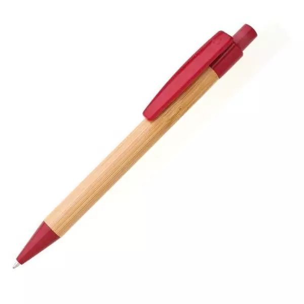 Bambusové pero BORGO STRAW červené