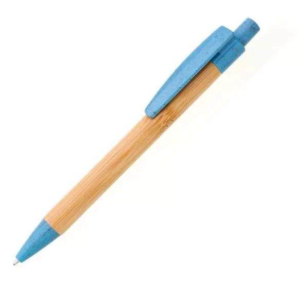 Bambusové pero BORGO STRAW modré