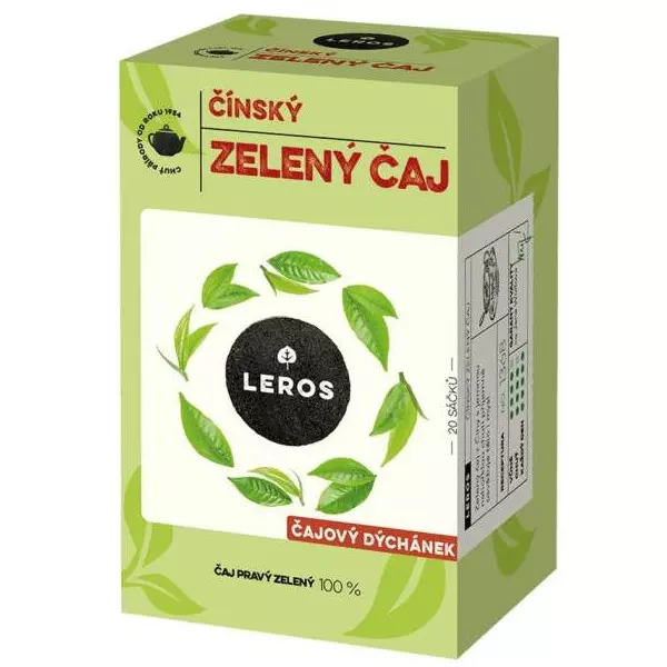 Čaj LEROS zelený Čajová chvíľka zelený čaj čínsky HB 20 x 2 g