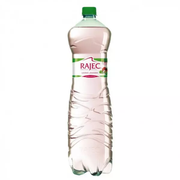 Pramenitá voda Rajec ochutená - jahoda jemne sýtená 6 x 1,5 ℓ