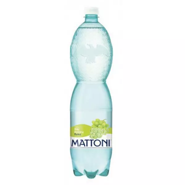 Minerálna voda MATTONI ochutená - biele hrozno sýtená 6 x 1,5 ℓ