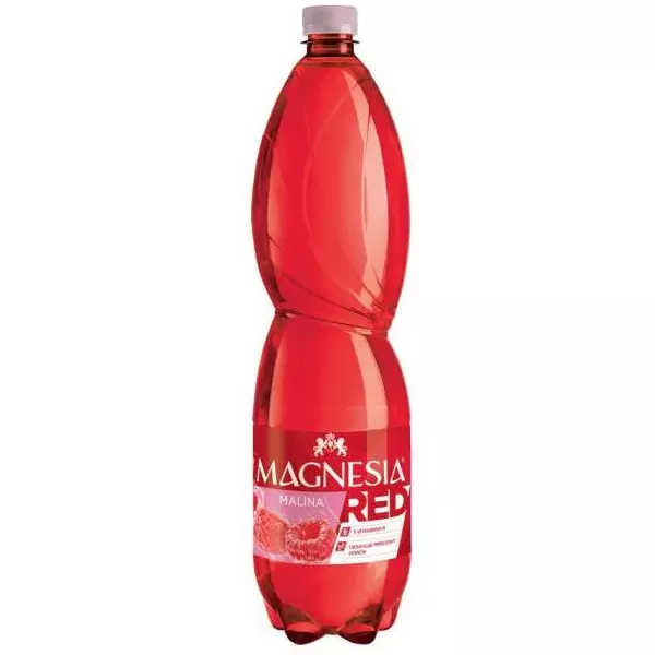 Minerálna voda MAGNESIA red ochutená - malina 6 x 1,5 ℓ