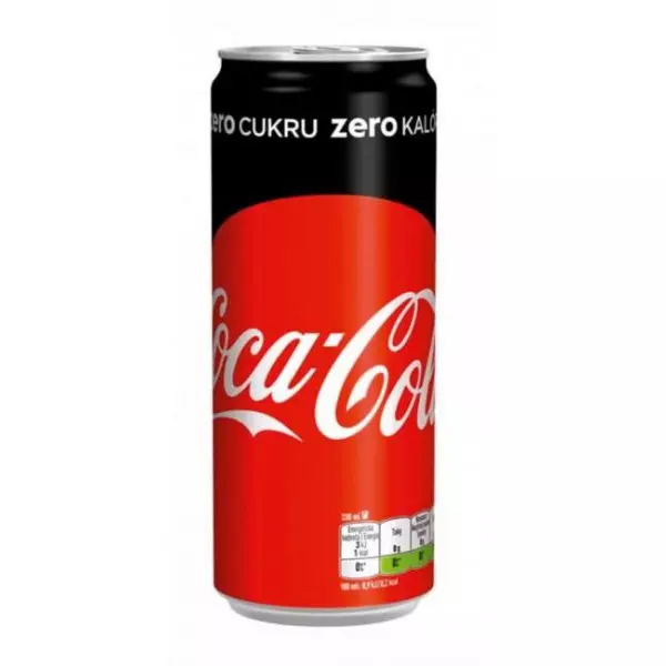 Coca Cola Zero plechovka 24 x 0,33 ℓ
