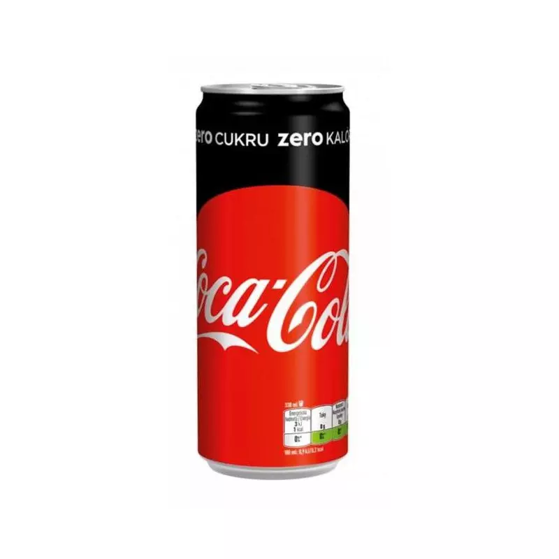 Coca Cola Zero plechovka 24 x 0,33 ℓ Coca Cola Zero plechovka 24 x 0,33 ℓ