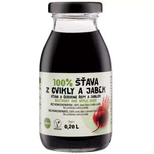 ZDRAVO šťava 100% cviklovo-jablková 10 x 0,2 ℓ NEVRATNÉ SKLO