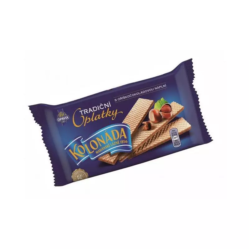Oblátky Kolonáda Premium - oriešková čokoláda 140 g Oblátky Kolonáda Premium - oriešková čokoláda 140 g