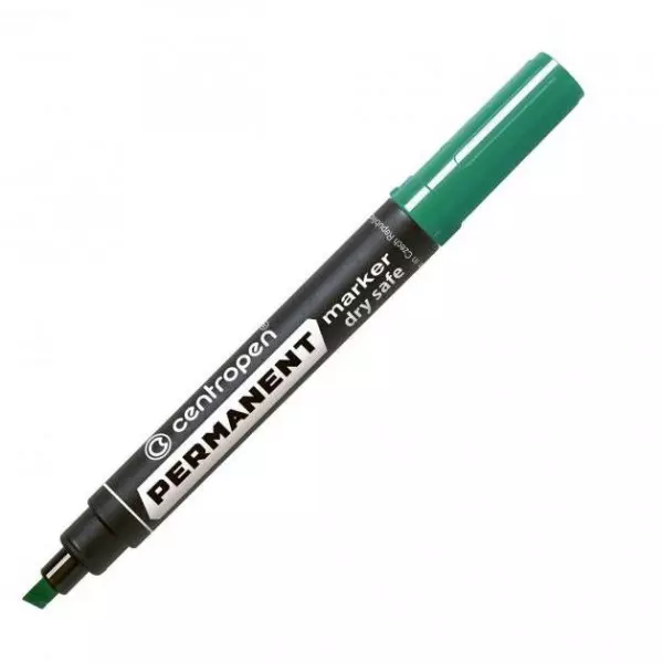 Permanentný popisovač Centropen 8516 nevysychajúci zelený