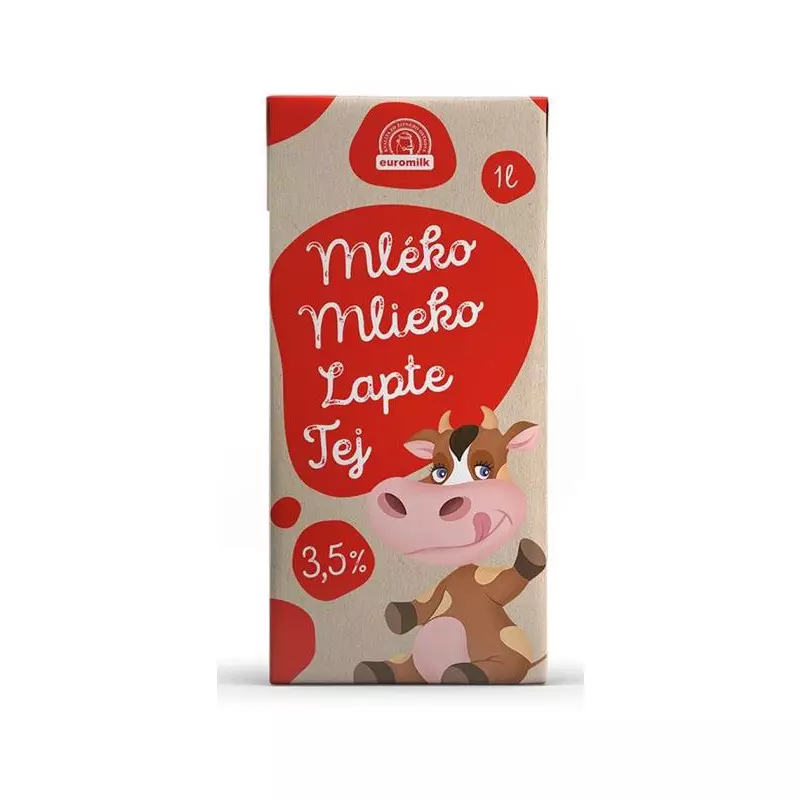 Trvanlivé mlieko Euromilk plnotučné 3,5% 1 ℓ Trvanlivé mlieko Euromilk plnotučné 3,5% 1 ℓ