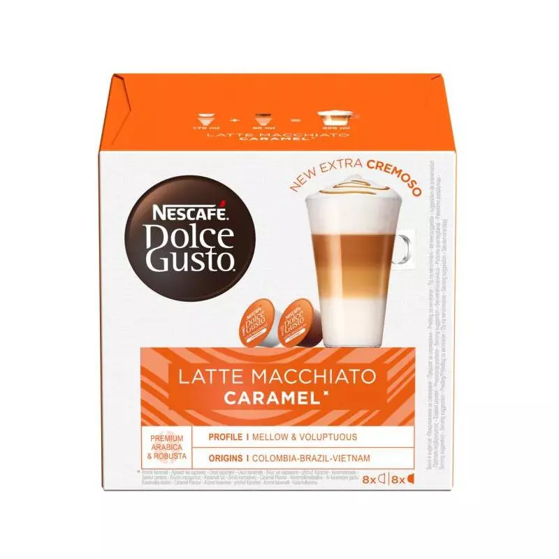 Kávové kapsule DOLCE GUSTO Latte Macchiato Caramel (16 ks) Kávové kapsule DOLCE GUSTO Latte Macchiato Caramel (16 ks)