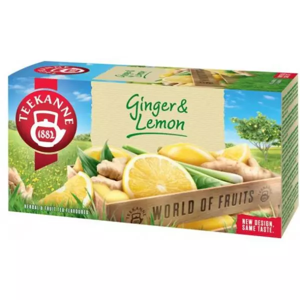 Čaj TEEKANNE ovocný Ginger & Lemon HB 20 x 1,75 g