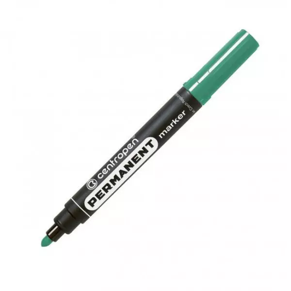 Permanentný popisovač Centropen 8566 zelený