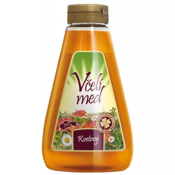Med včelí MEDAS kvetový s dávkovačom 500 g.