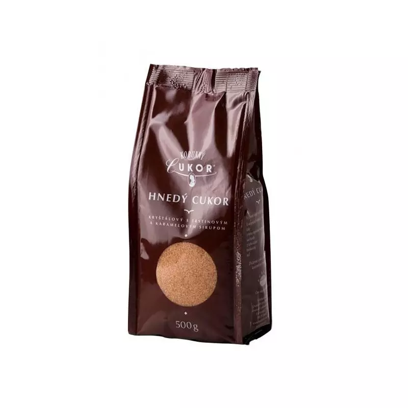 Cukor hnedý kryštálový so sirupom 500 g Cukor hnedý kryštálový so sirupom 500 g