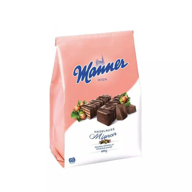 Oblátky Manner Mignon lieskovoorieškové 400 g Oblátky Manner Mignon lieskovoorieškové 400 g