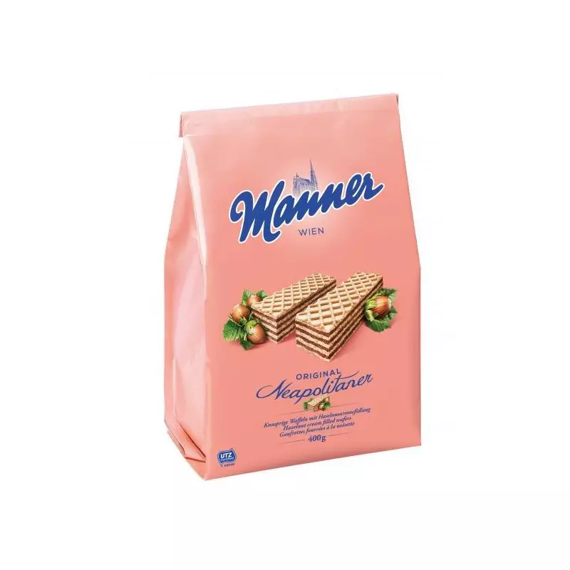 Oblátky Manner Original lieskovoorieškové 400 g Oblátky Manner Original lieskovoorieškové 400 g