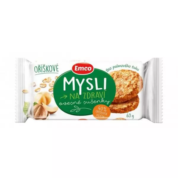 Ovsené sušienky MYSLI 60 g orieškové