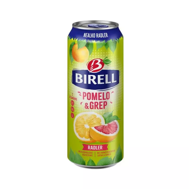 Pivo Birell nealko 24 x 0,5 ℓ Pomelo & Grep plechovka Pivo Birell nealko 24 x 0,5 ℓ Pomelo & Grep plechovka