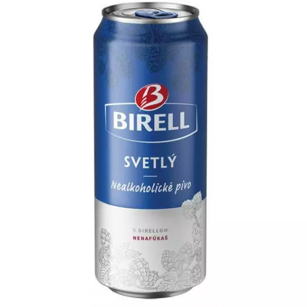 Pivo Birell nealko 24 x 0,5 ℓ Svetlé plechovka