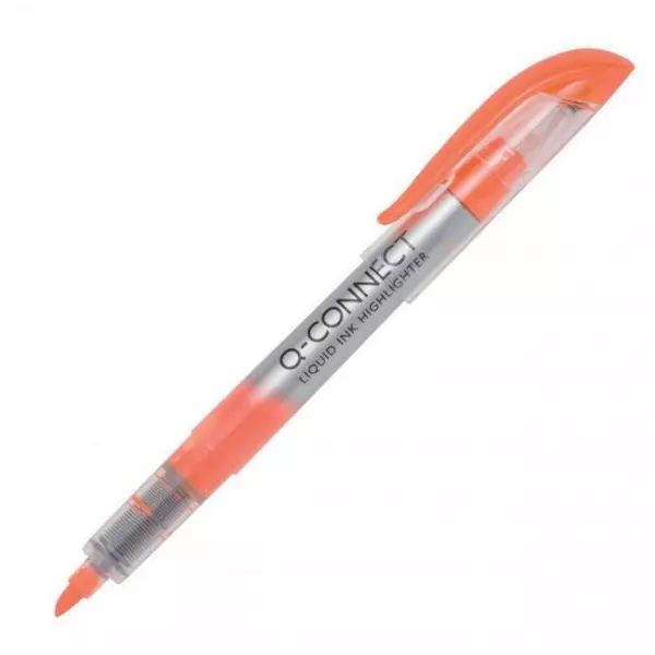 Zvýrazňovač Q-CONNECT Liquid Ink oranžový