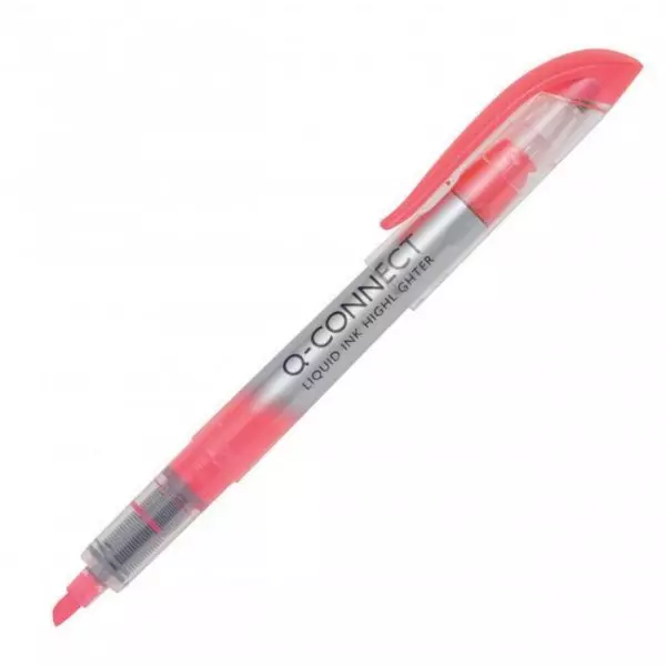 Zvýrazňovač Q-CONNECT Liquid Ink ružový
