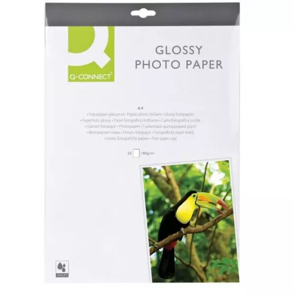 Fotopapier Q-CONNECT vysoký lesk, 180g, 20 hárkov