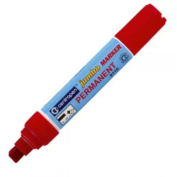 Permanentný popisovač Centropen Jumbo 9110 červený