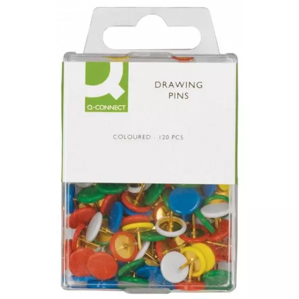 Pripináčiky Q-CONNECT 9mm mix farieb 120ks