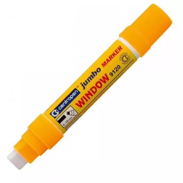 Popisovač na sklo Centropen 9120 oranžový