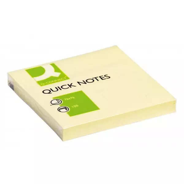 Bloček Q-CONNECT žltý 76x76mm