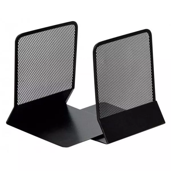Drôtená zarážka na knihy a zakladače 130x155x165mm čierna 2ks