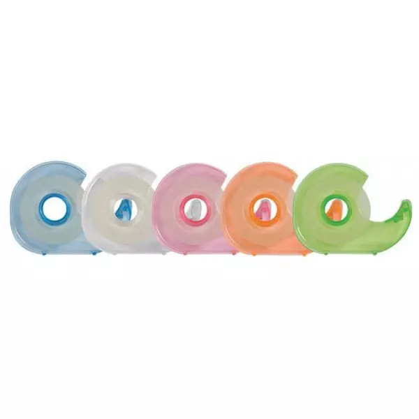 Lepiaca páska Q-CONNECT 19 mm x 33 m s dispenzorom v mixe farieb