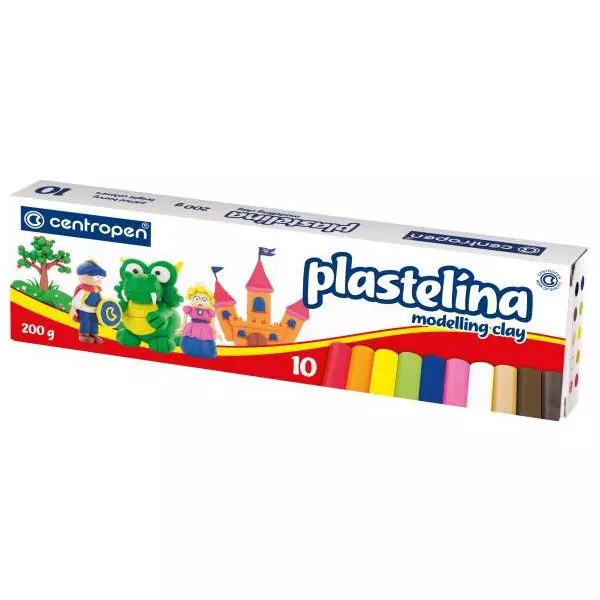 Plastelína CENTROPEN 10farieb 200g