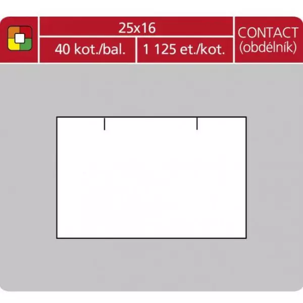 Etikety 16x23 pre1623 cenovka biela