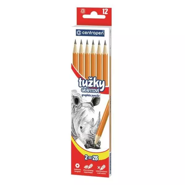 Ceruzka grafitová CENTROPEN 9510/1 č.2 , 12ks