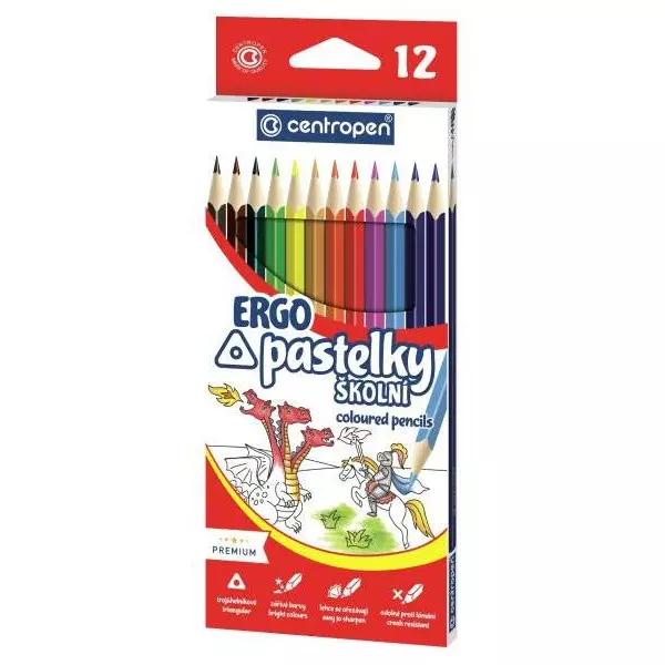 Farbičky trojhranné CENTROPEN 9521/12f